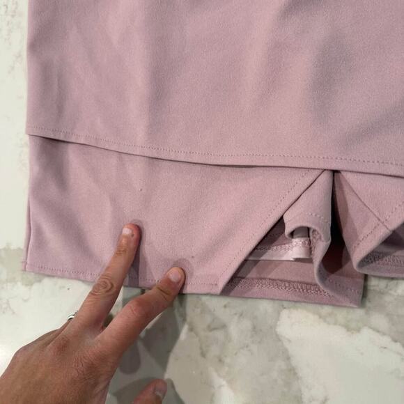 Altar’d State Asymmetrical Skort Skirt Women's Small Mauve Side Zipper Coquette - Picture 7 of 9